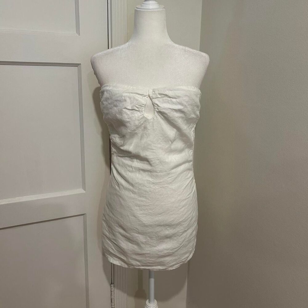 Chosen by tuchuzy Women's White linen Dress